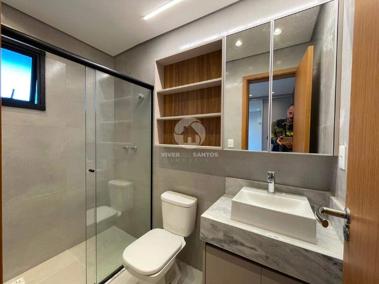 Apartamento 2 Dormitórios, Varanda Gourmet e Vista Livre - Santos SP em José Menino, Santos — foto 8