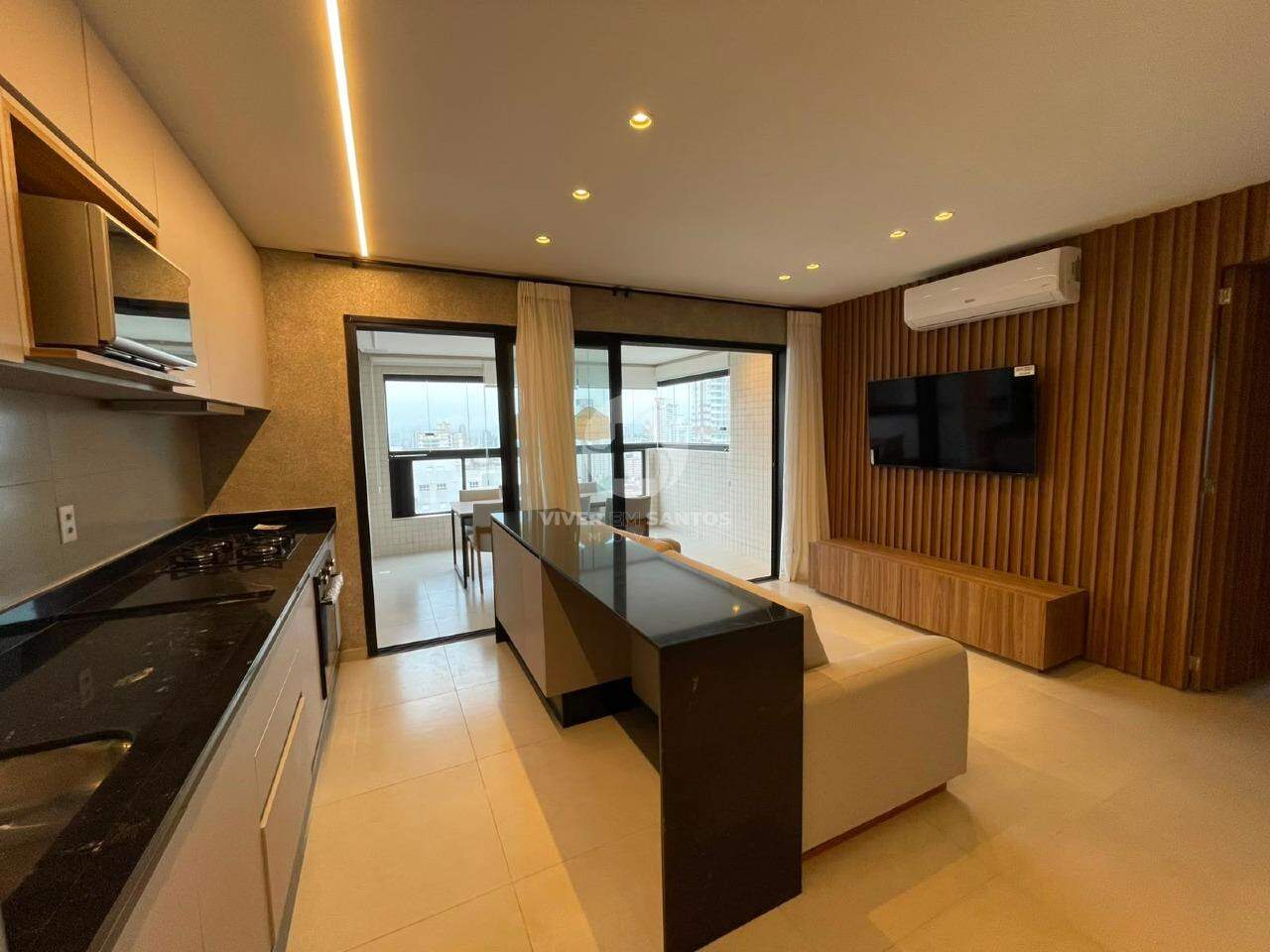 Apartamento 2 Dormitórios, Varanda Gourmet e Vista Livre - Santos SP em José Menino, Santos — foto 3