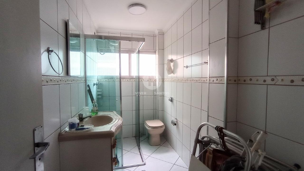 Apartamento 65 m², Vista Lateral para o Mar e Portaria 24 Horas no Embaré - Santos SP em Boqueirão, Santos — foto 24