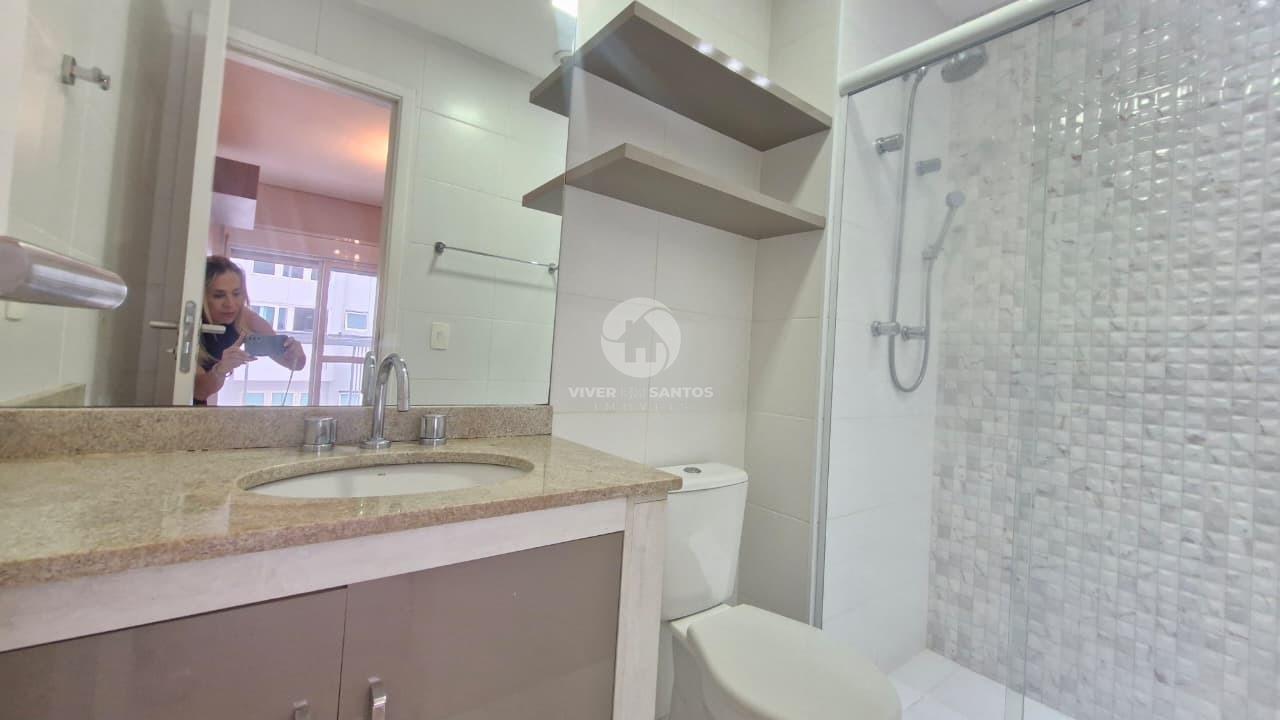 Apartamento 1 Suíte no Edifício Legend, Mobiliado e Andar Alto - Gonzaga - Santos SP em Gonzaga, Santos — foto 7