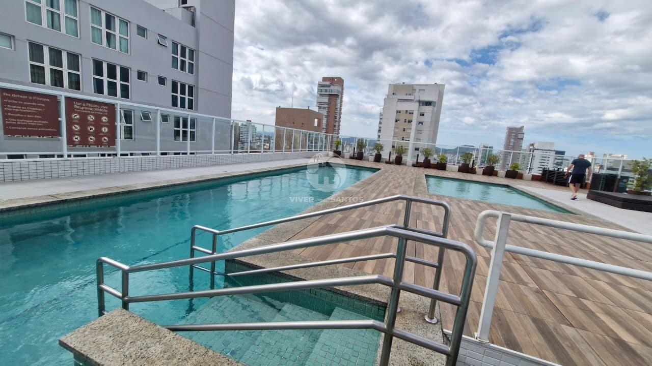 Apartamento 1 Suíte no Edifício Legend, Mobiliado e Andar Alto - Gonzaga - Santos SP em Gonzaga, Santos — foto 16