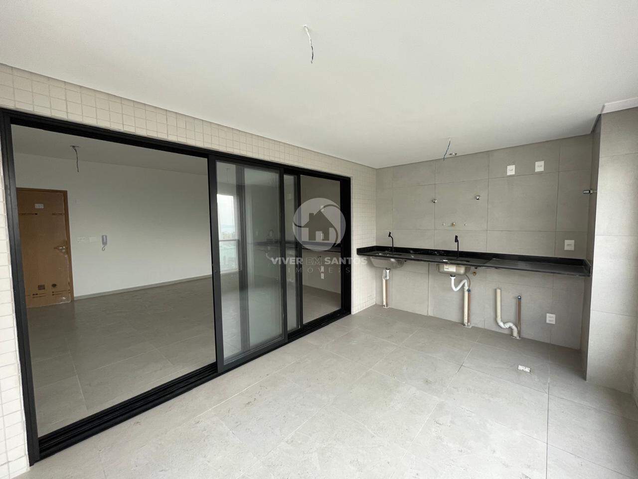 Apartamento 2 Dormitórios, Varanda Gourmet e Vista Livre - Santos SP em José Menino, Santos — foto 3