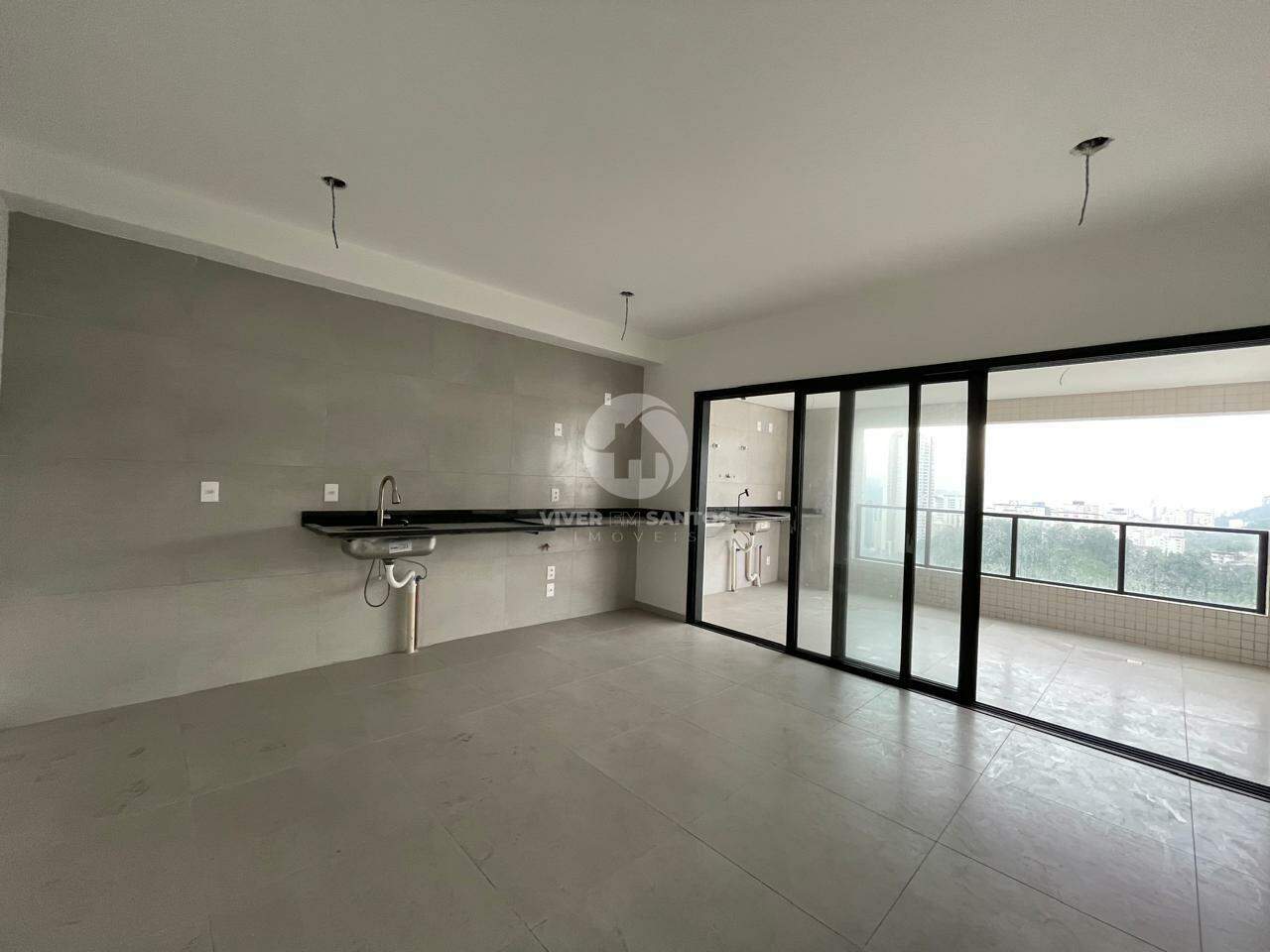 Apartamento 2 Dormitórios, Varanda Gourmet e Vista Livre - Santos SP em José Menino, Santos — foto 2