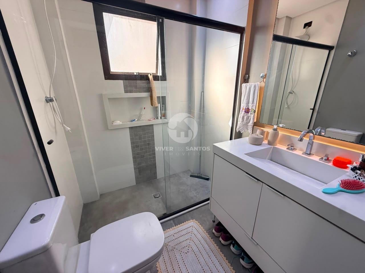 Apartamento 3 Dormitórios, sendo 1 suíte, 2 Vagas e Vista Mar no Gonzaga - Santos SP em Gonzaga, Santos — foto 10