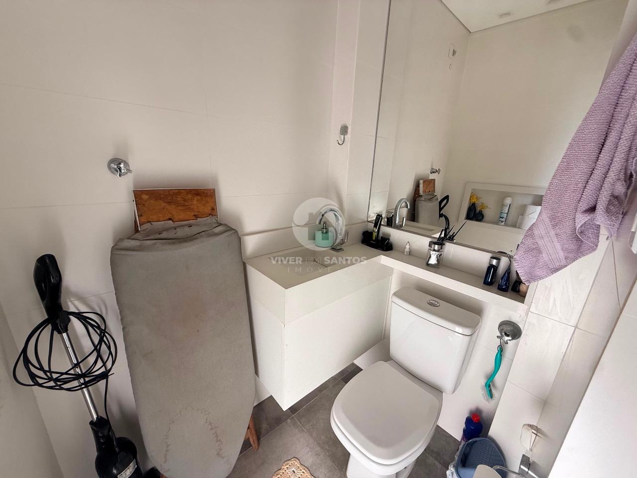Apartamento 3 Dormitórios, sendo 1 suíte, 2 Vagas e Vista Mar no Gonzaga - Santos SP em Gonzaga, Santos — foto 19