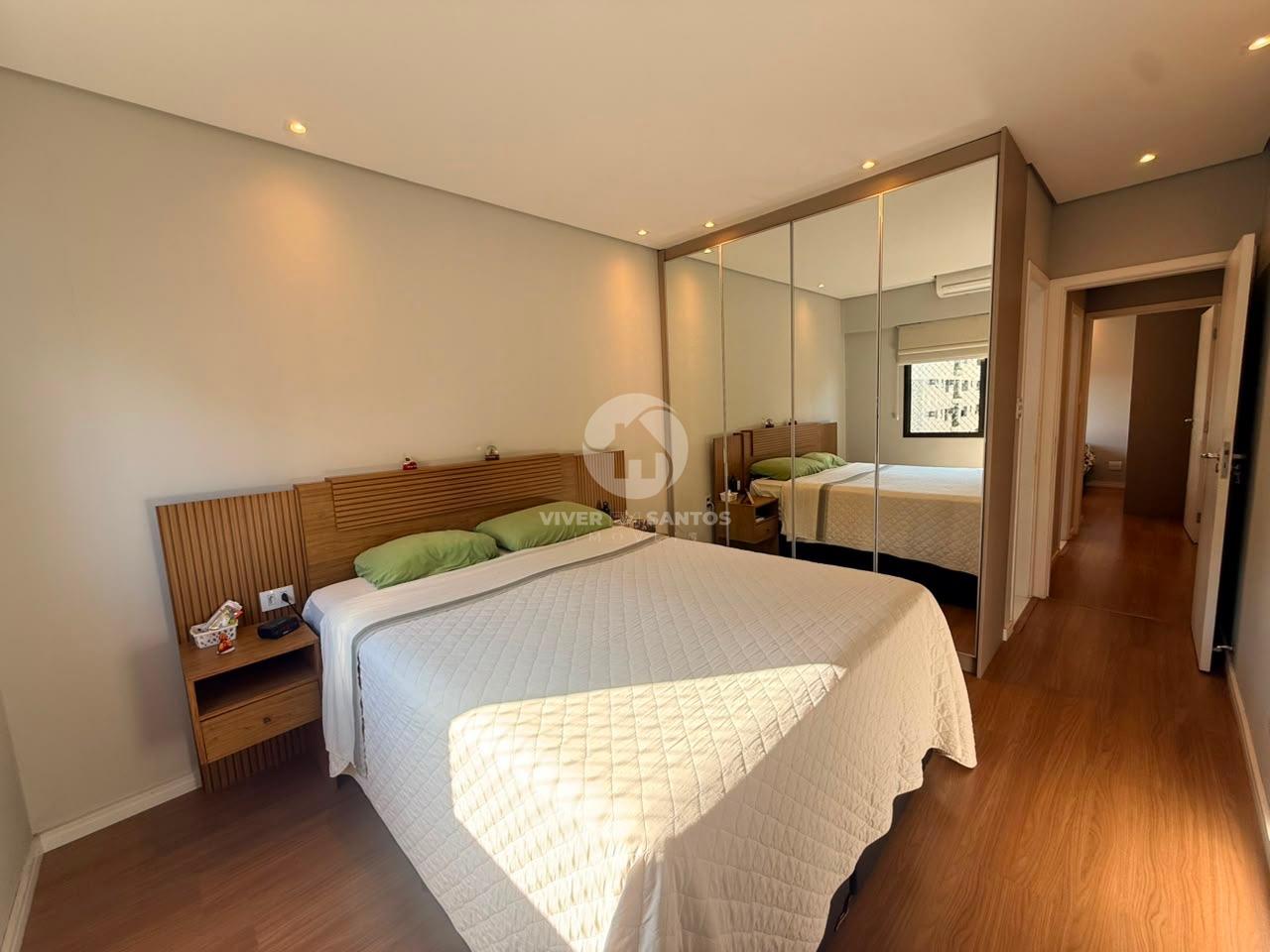 Apartamento 3 Dormitórios, sendo 1 suíte, 2 Vagas e Vista Mar no Gonzaga - Santos SP em Gonzaga, Santos — foto 11