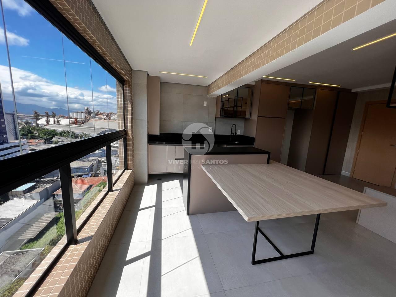 Apartamento 2 Dormitórios, Vista Livre e Lazer Completo na Ponta da Praia - Santos SP em Ponta da Praia, Santos — foto 7