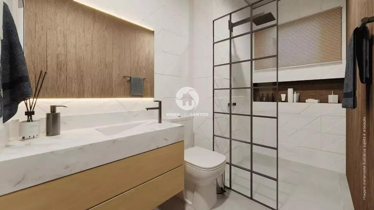 Apartamento 3 suítes e 3 vagas de garagem na Ponta da Praia - Santos/SP em Ponta da Praia, Santos — foto 4