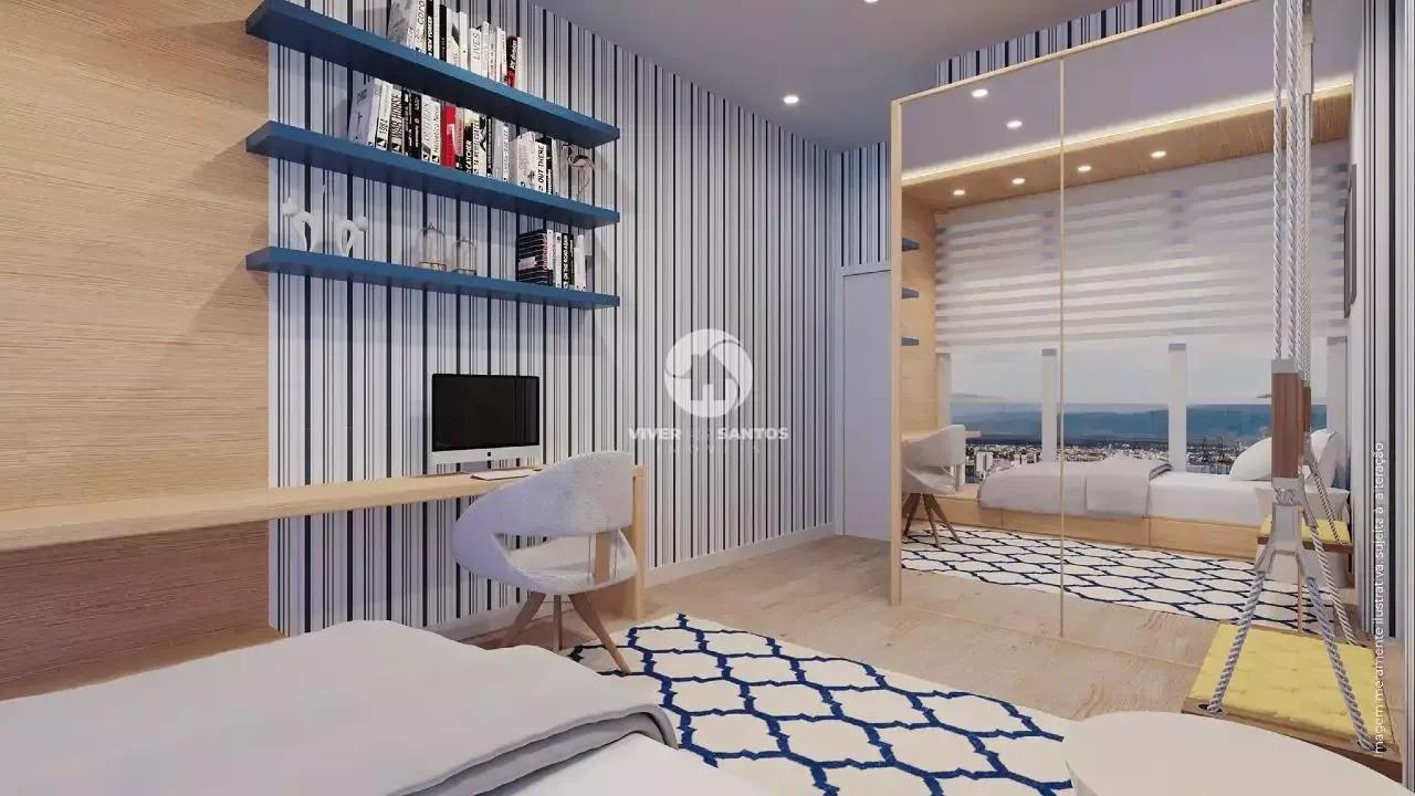 Apartamento 3 suítes e 3 vagas de garagem na Ponta da Praia - Santos/SP em Ponta da Praia, Santos — foto 7