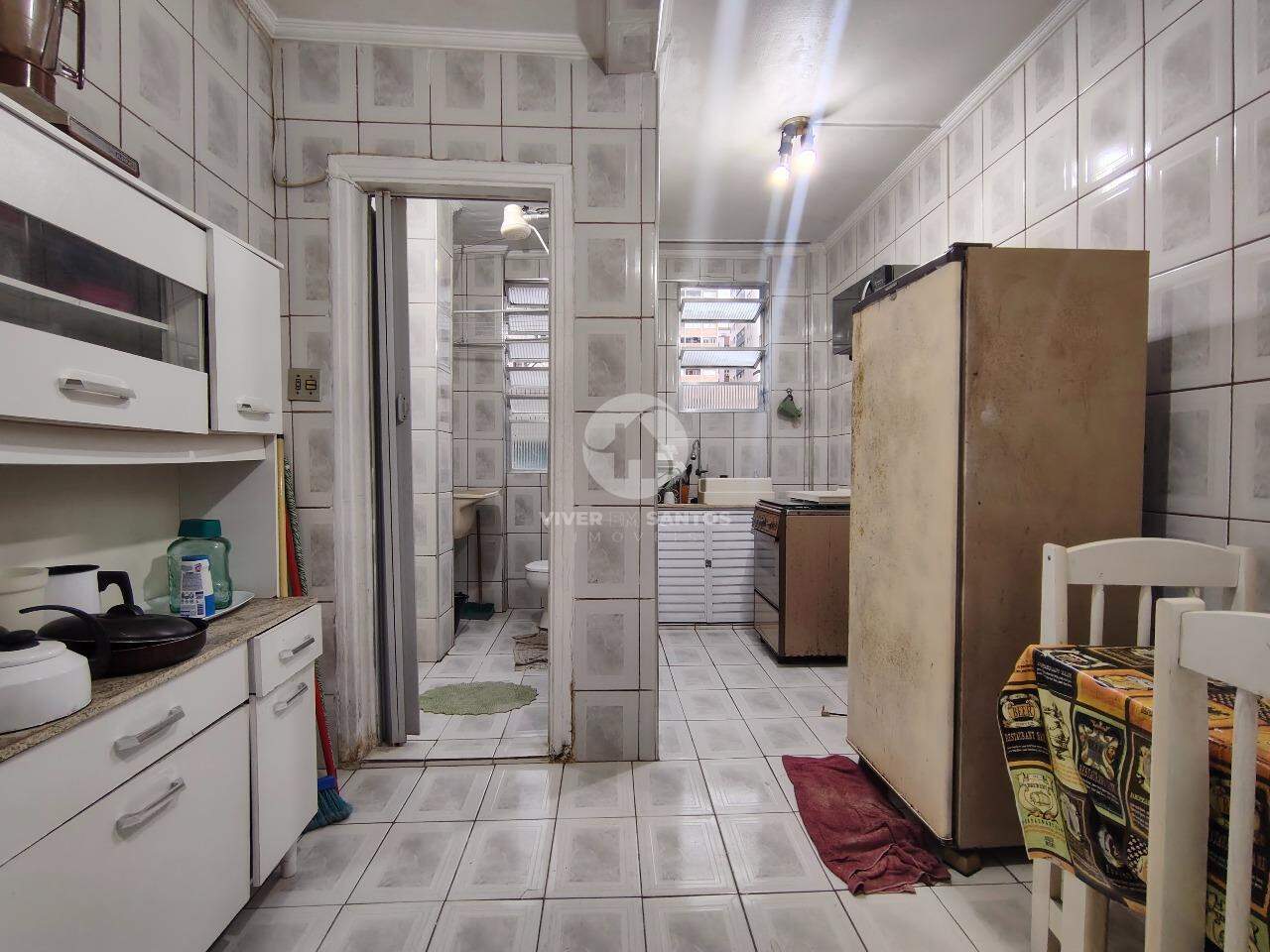 Sala living, condomínio frente á Praia e Portaria 24 Horas no Pompéia - Santos SP em Pompéia, Santos — foto 7