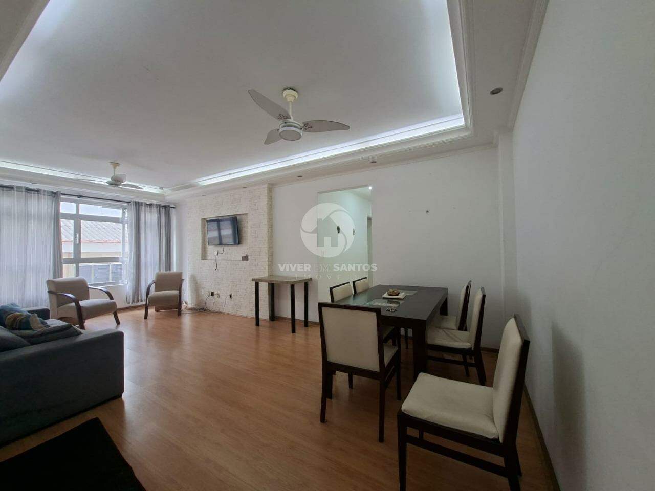 Apartamento 2 Dormitórios, Dependência Completa e Mobiliado no Marapé - Santos SP em Marapé, Santos — foto 2