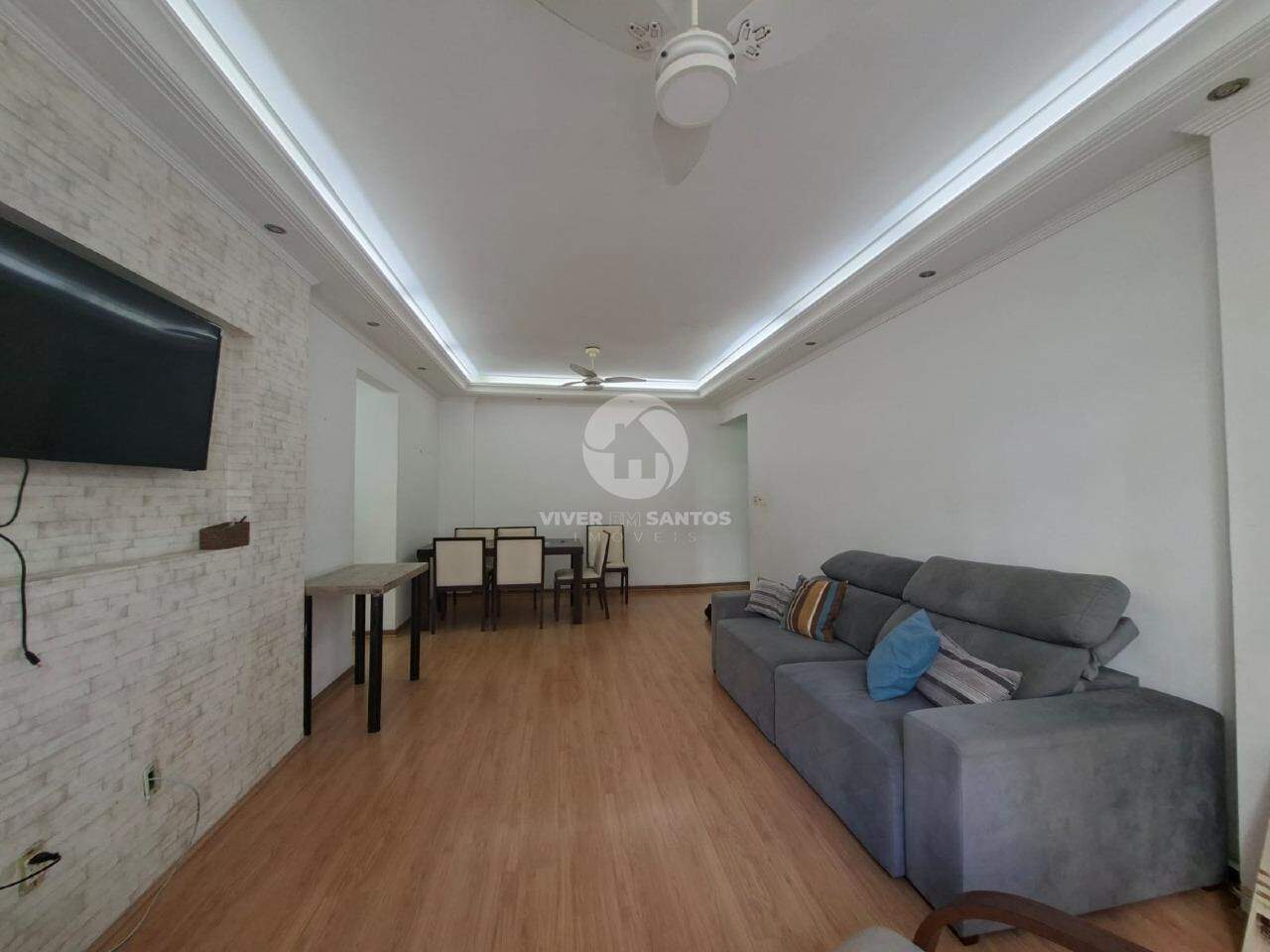 Apartamento 2 Dormitórios, Dependência Completa e Mobiliado no Marapé - Santos SP em Marapé, Santos — foto 3