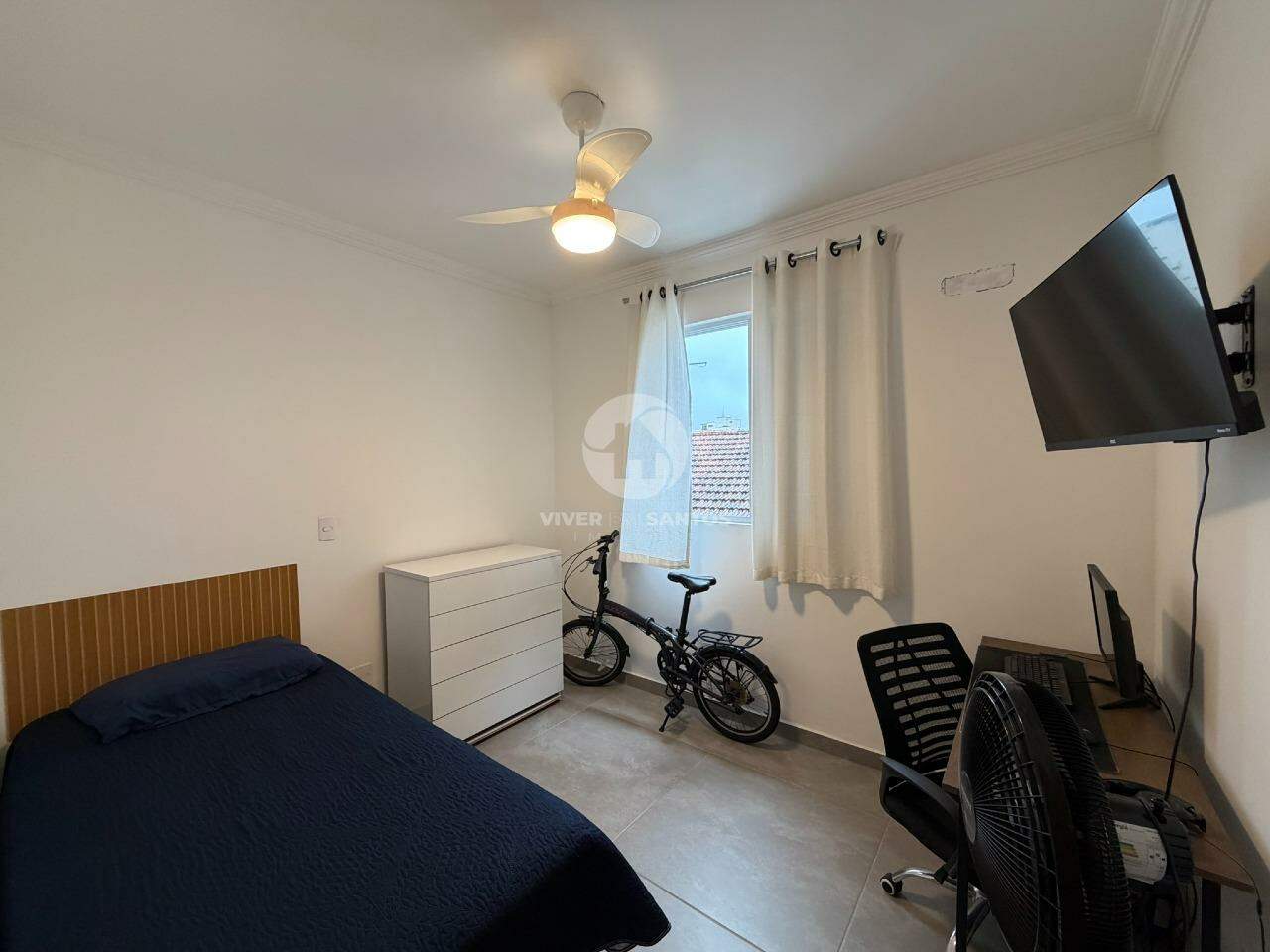 Apartamento Porteira Fechada 2 Dormitórios, Suíte e 1 Vaga Demarcada no Macuco - Santos SP em Macuco, Santos — foto 9