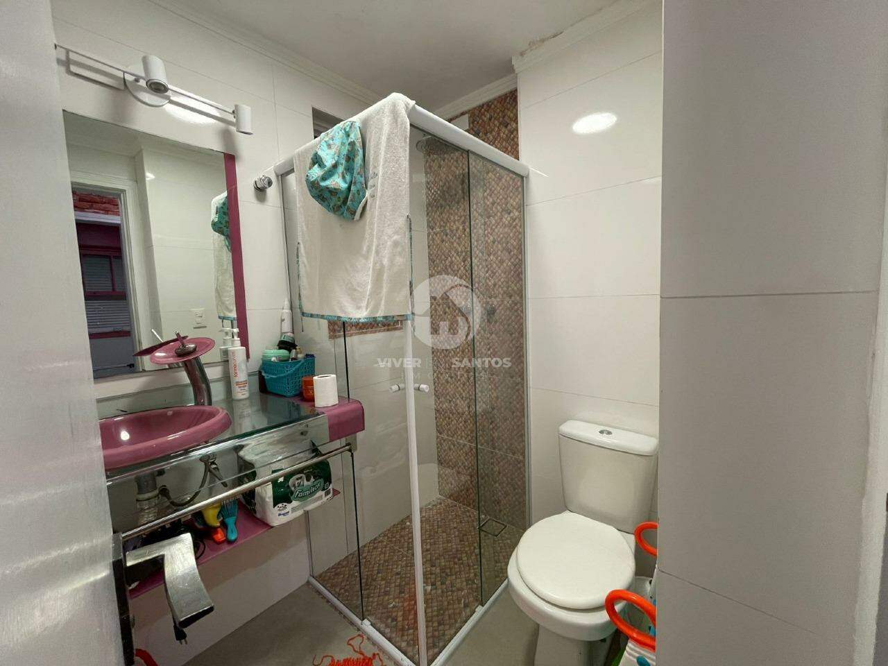 Apartamento 2 Dormitórios, 2 Vagas, Pé na Areia e Vista Mar - Santos SP em José Menino, Santos — foto 13