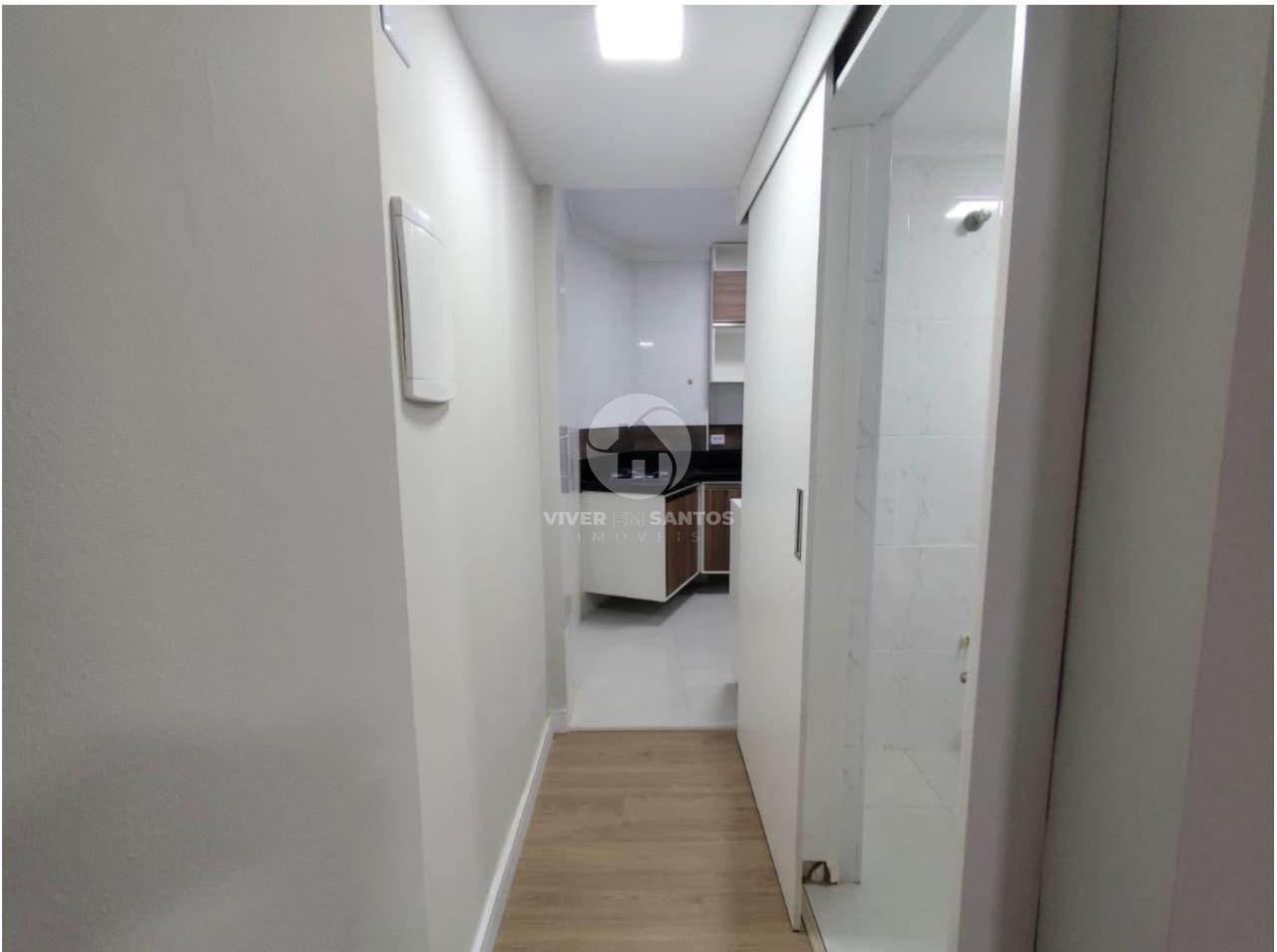 Apartamento 2 Dormitórios, Totalmente Reformado na Pompéia - Santos/SP em Gonzaga, Santos — foto 9