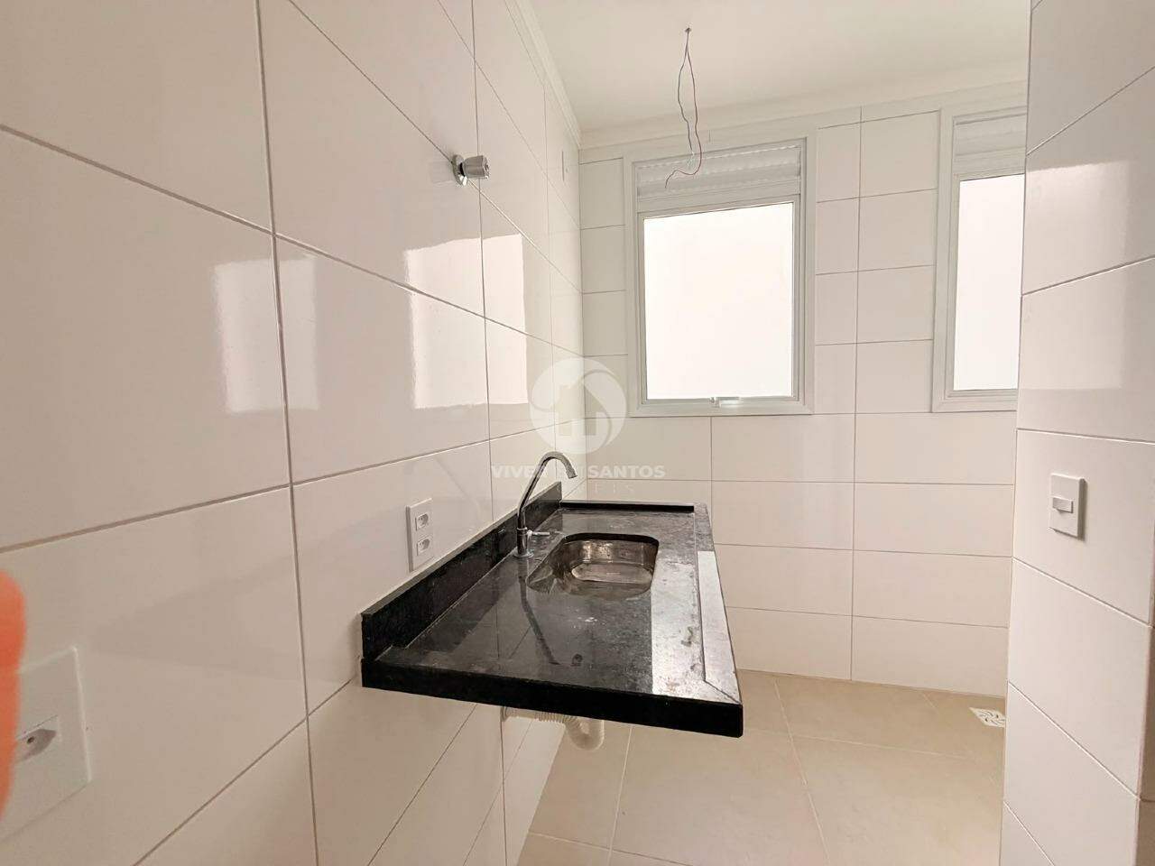Apartamento Térreo 2 Dormitórios, Elevador e Churrasqueira no Macuco - Santos SP em Macuco, Santos — foto 4