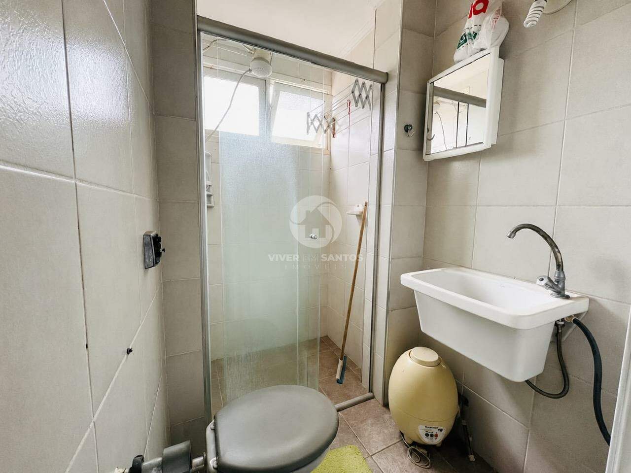 Sala Living, Quadra da Praia e Portaria na Aparecida - Santos/SP em Aparecida, Santos — foto 9