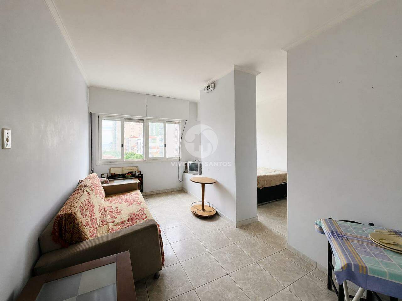 Sala Living, Quadra da Praia e Portaria na Aparecida - Santos/SP em Aparecida, Santos — foto 2