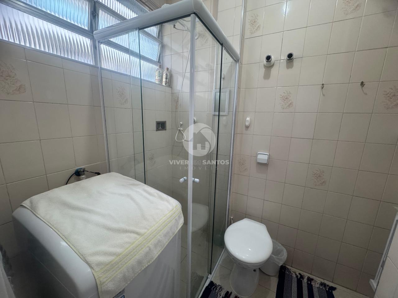 Sala living mobiliado Frente Mar à Venda – Bairro Aparecida em Embaré, Santos — foto 8