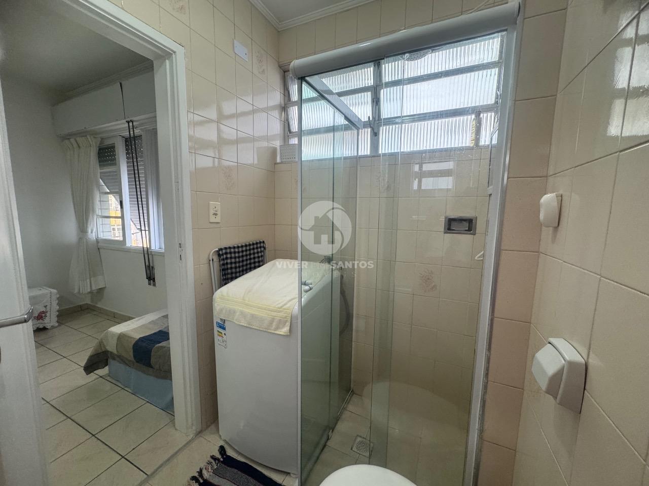 Sala living mobiliado Frente Mar à Venda – Bairro Aparecida em Embaré, Santos — foto 5