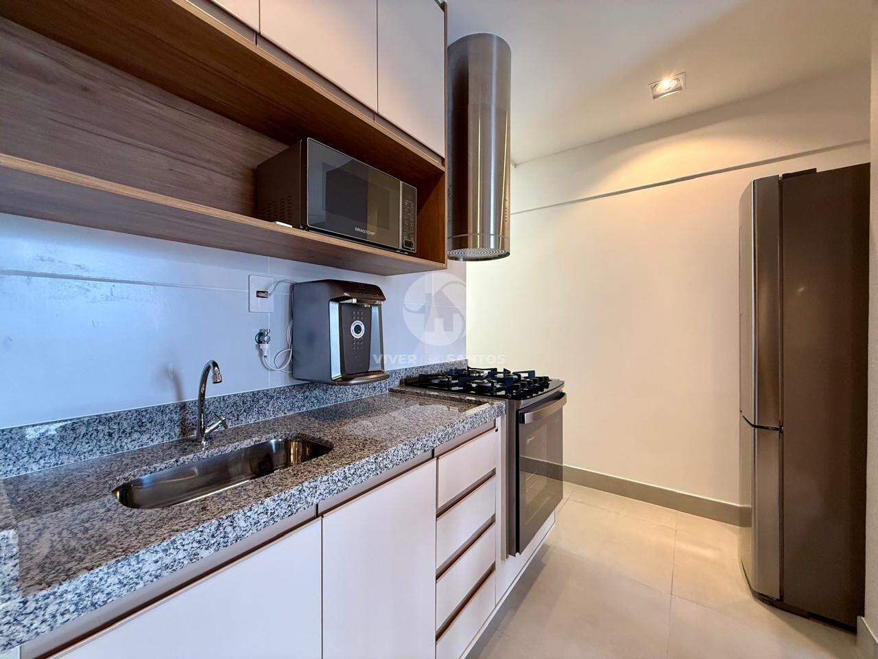 Apartamento com 1 quarto 2 banheiros Porteira Fechada na Aparecida em Embaré, Santos — foto 8