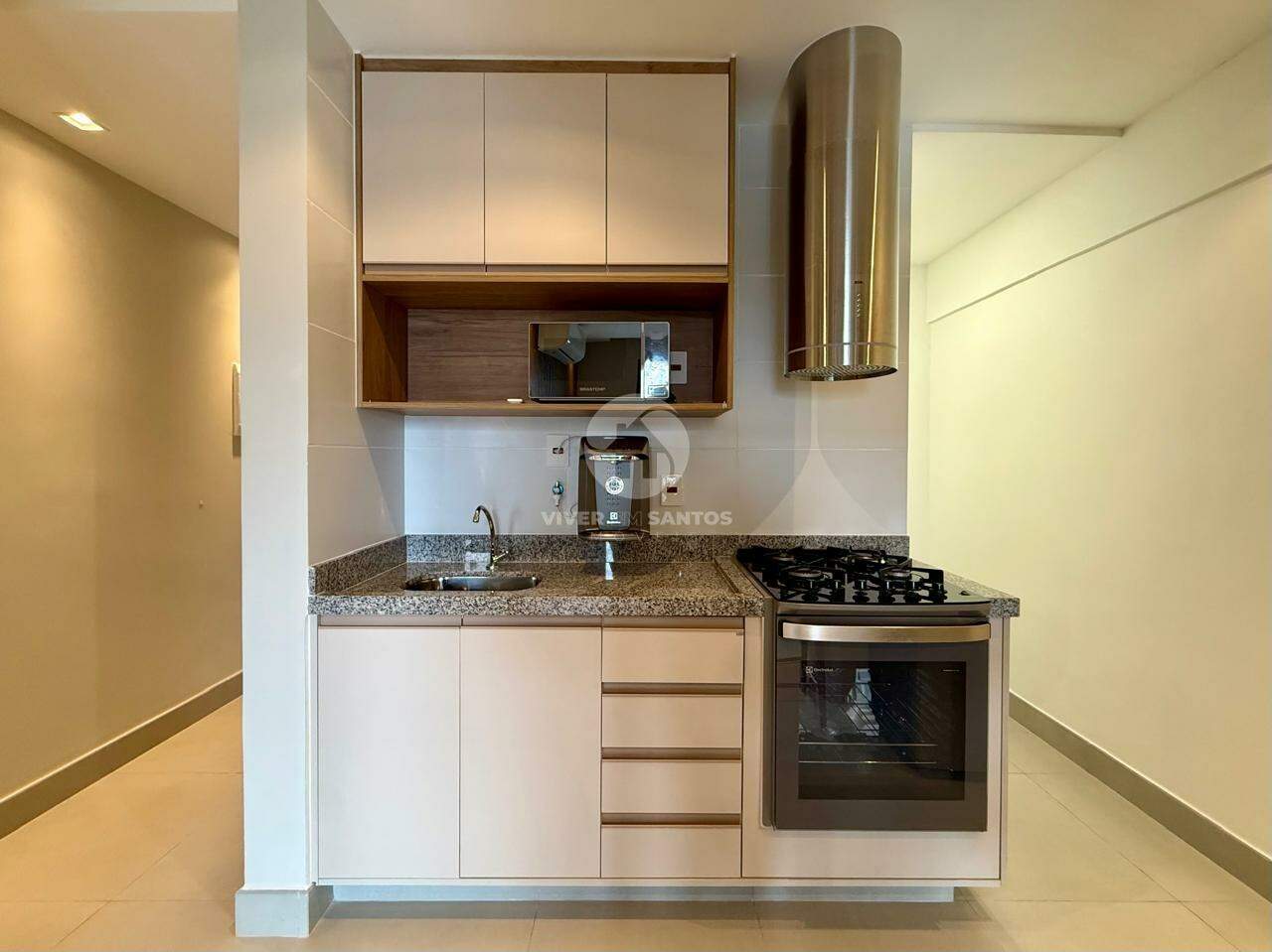 Apartamento com 1 quarto 2 banheiros Porteira Fechada na Aparecida em Embaré, Santos — foto 10