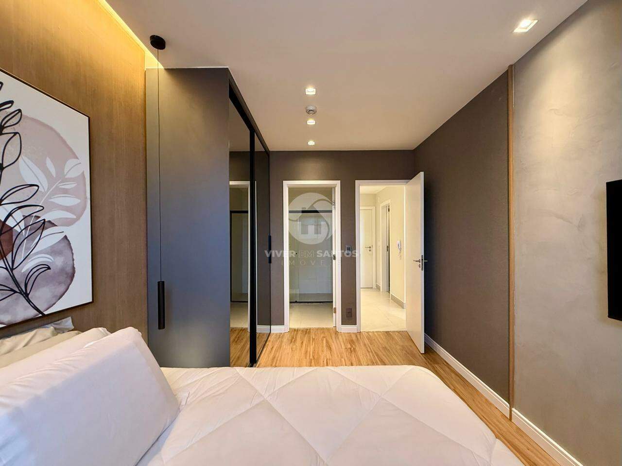 Apartamento com 1 quarto 2 banheiros Porteira Fechada na Aparecida em Embaré, Santos — foto 14