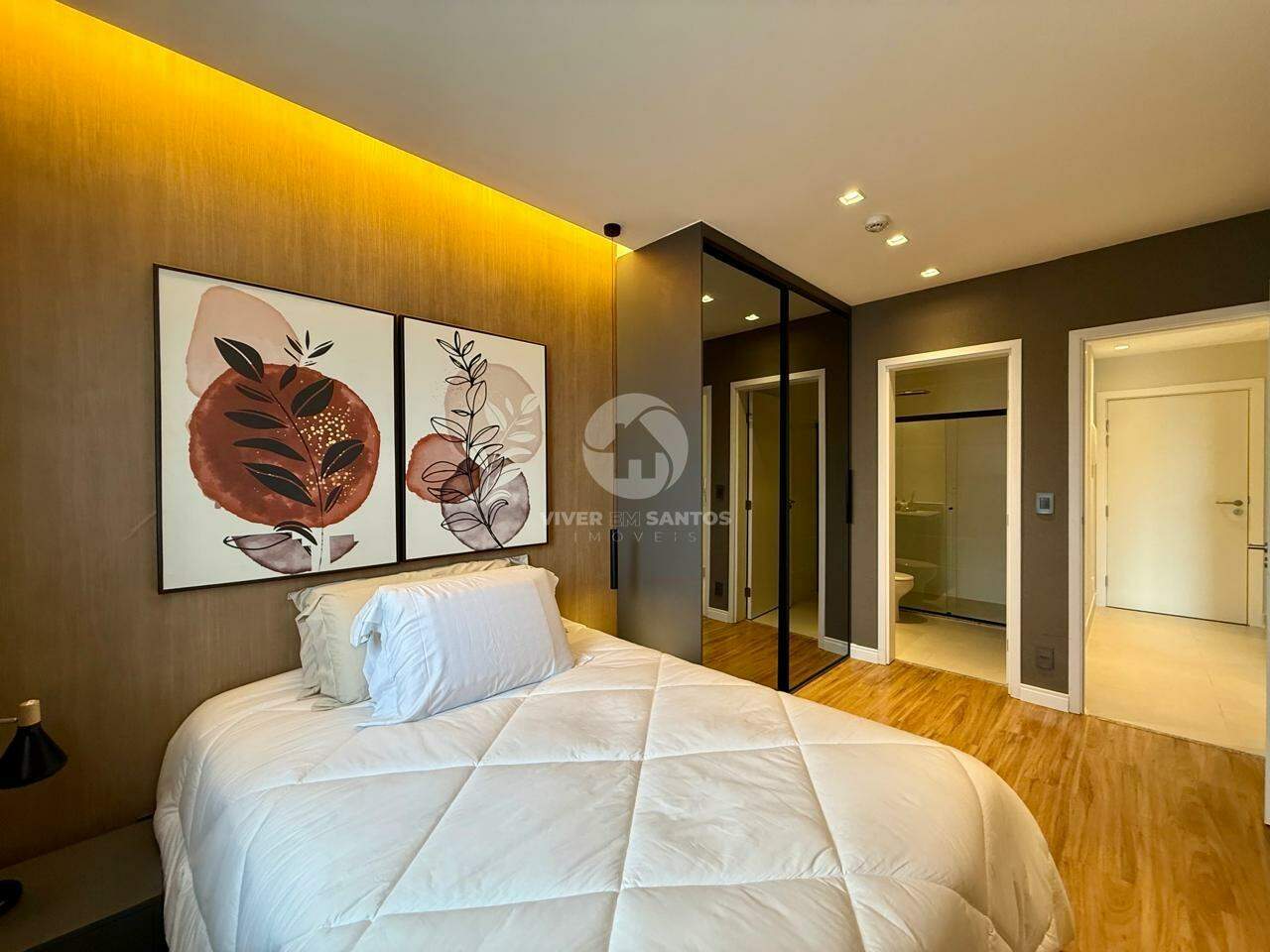 Apartamento com 1 quarto 2 banheiros Porteira Fechada na Aparecida em Embaré, Santos — foto 15