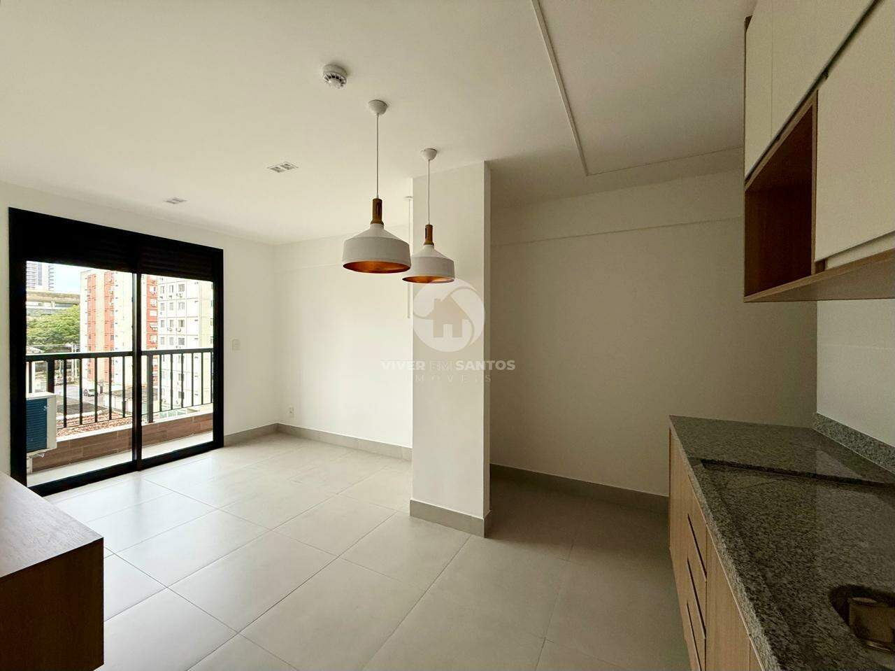 Apartamento com 1 quarto sendo 1 suíte na Aparecida em Santos em Embaré, Santos — foto 4