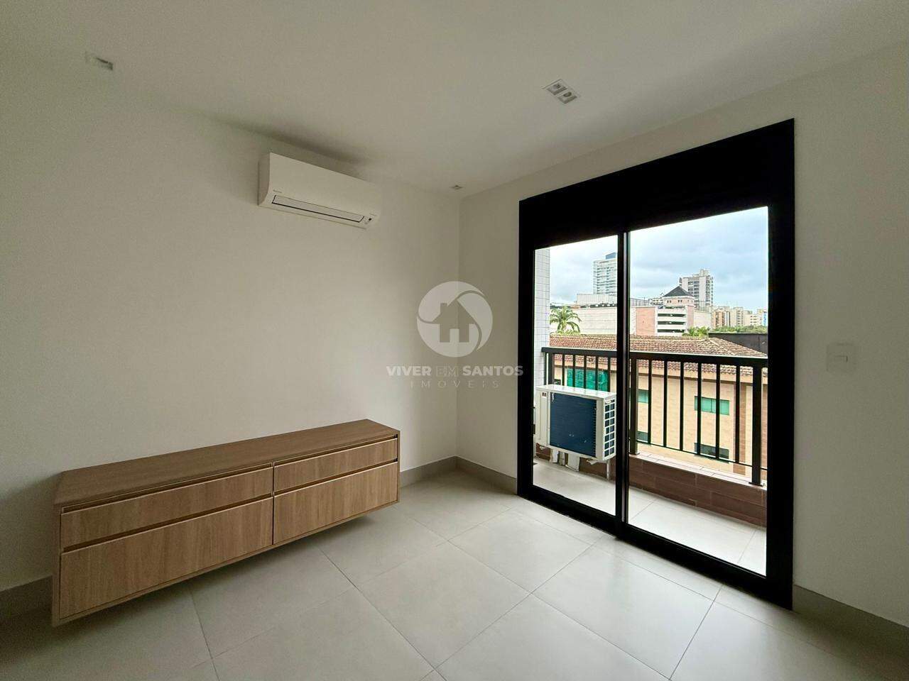 Apartamento com 1 quarto sendo 1 suíte na Aparecida em Santos em Embaré, Santos — foto 3