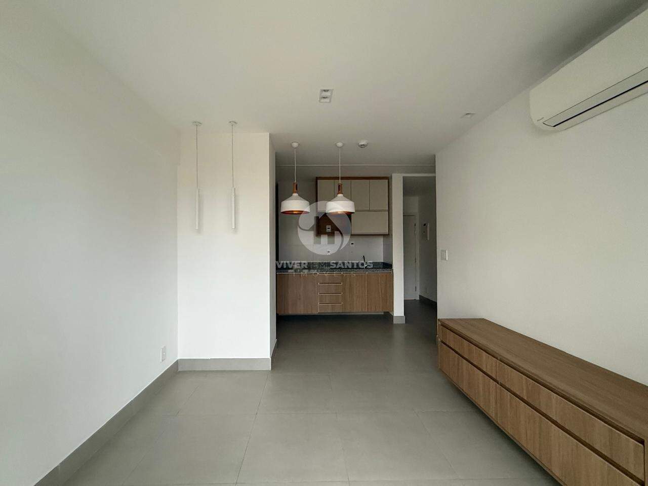Apartamento com 1 quarto sendo 1 suíte na Aparecida em Santos em Embaré, Santos — foto 2