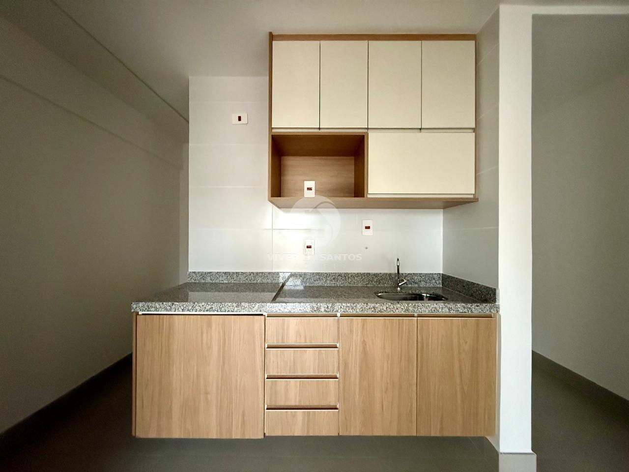 Apartamento com 1 quarto sendo 1 suíte na Aparecida em Santos em Embaré, Santos — foto 12