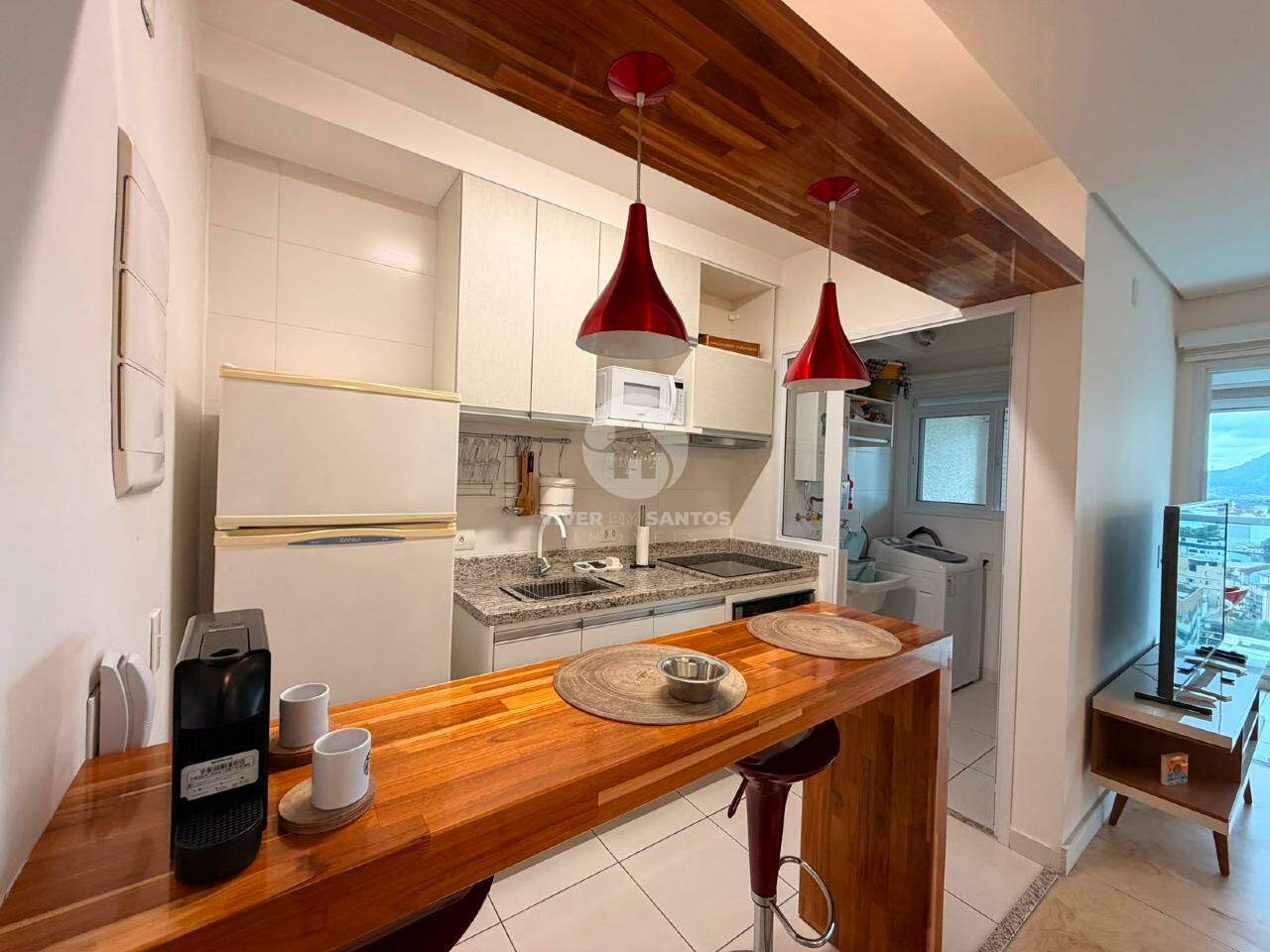 Studio totalmente reformado em prédio novo na ponta da praia em Ponta da Praia, Santos — foto 10