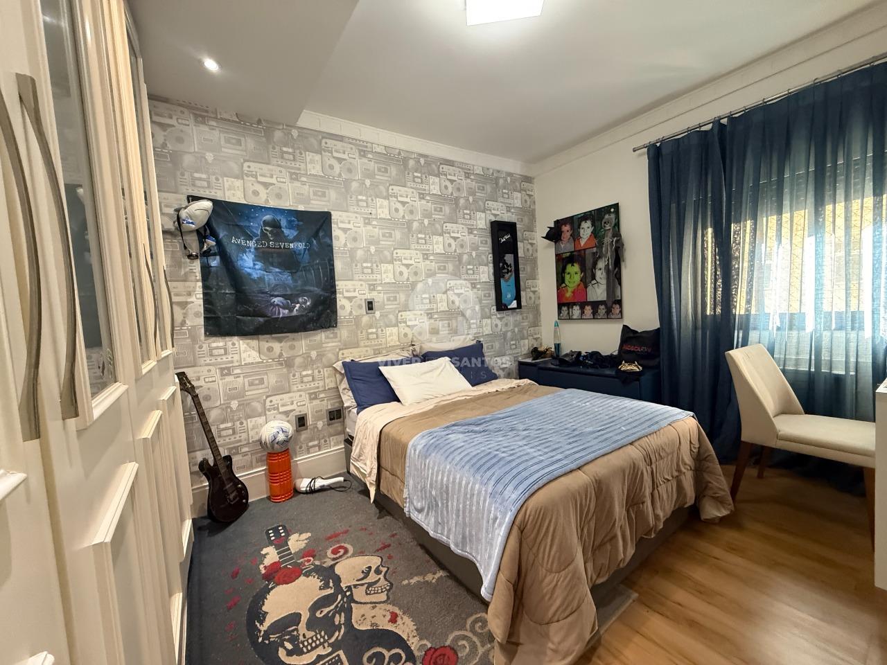 Apartamento à venda na Vila Rica, Santos/SP | Frente, 4 suítes, varanda gourmet e 3 vagas em Boqueirão, Santos — foto 11