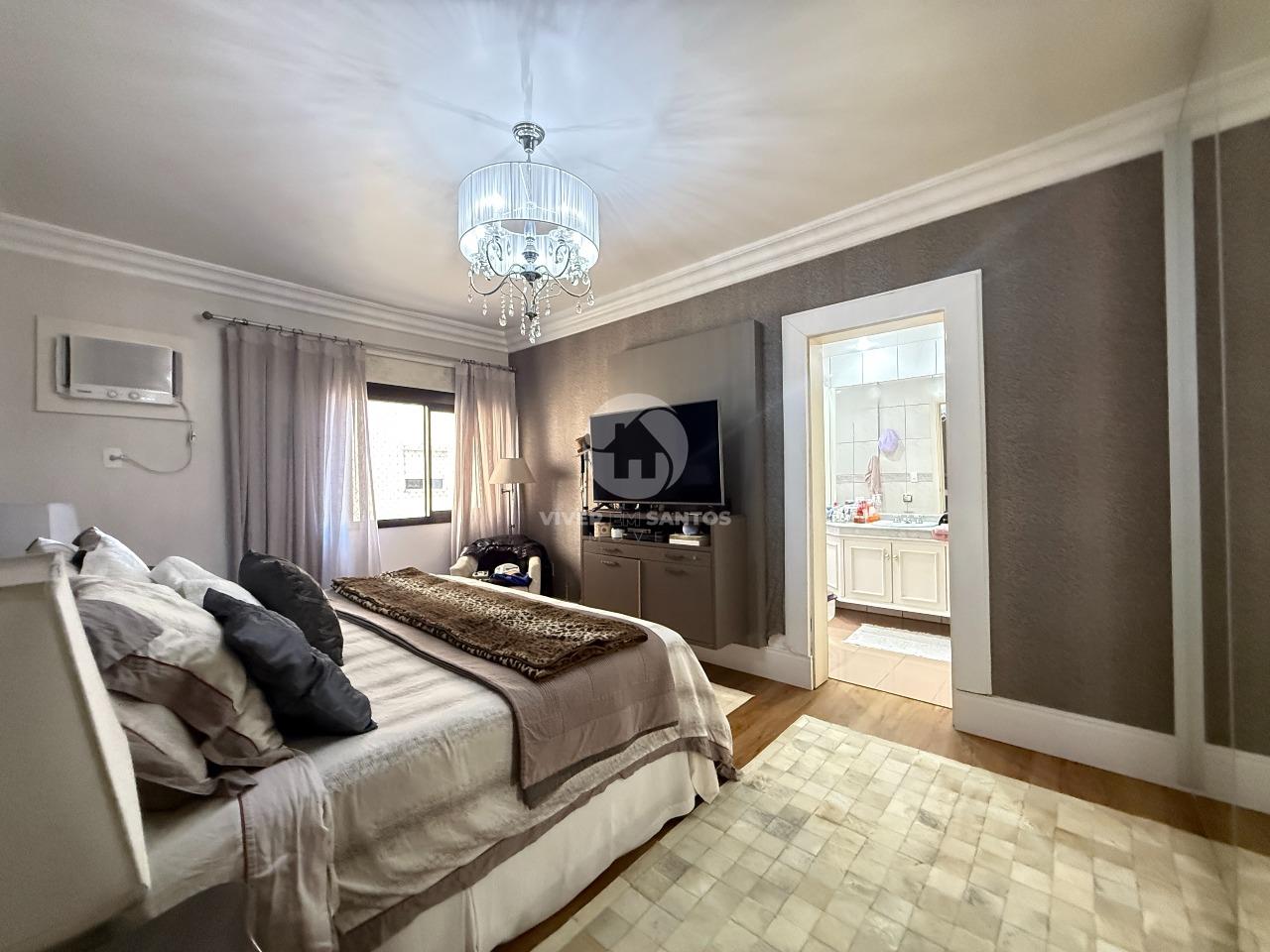 Apartamento à venda na Vila Rica, Santos/SP | Frente, 4 suítes, varanda gourmet e 3 vagas em Boqueirão, Santos — foto 17