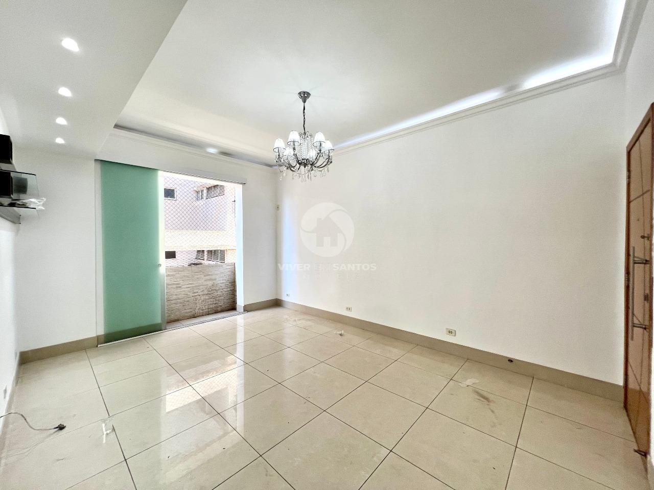 Apartamento varanda de frente reformado 2 quartos, na quadra da praia no Boqueirão - Santos em Boqueirão, Santos — foto 3