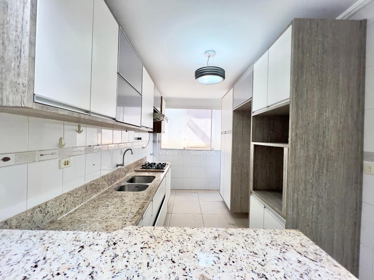 Apartamento varanda de frente reformado 2 quartos, na quadra da praia no Boqueirão - Santos em Boqueirão, Santos — foto 9