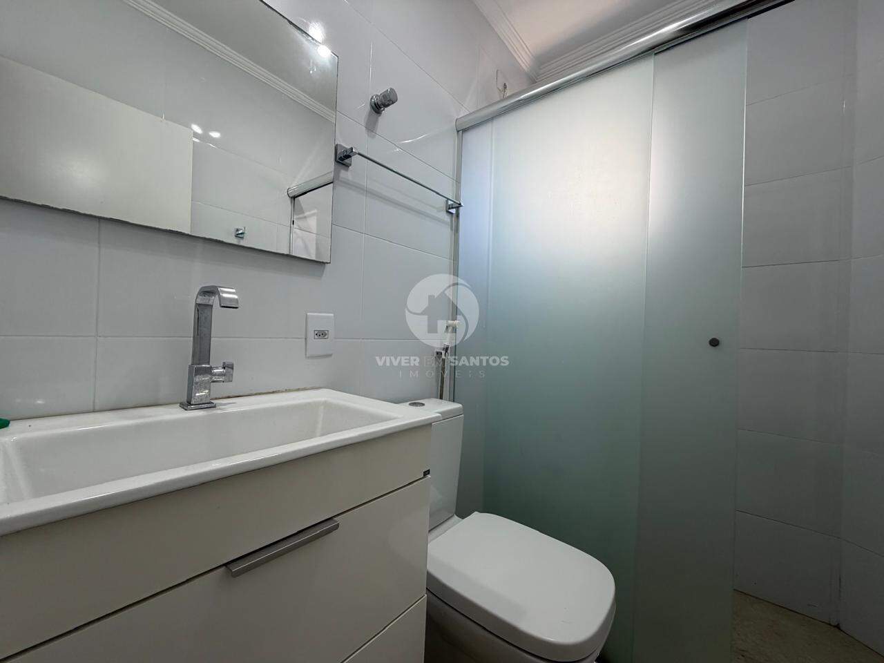 Apartamento 2 Dormitórios, 1 Vaga e Vista Permanente para o Mar no Embaré - Santos/SP em Embaré, Santos — foto 13
