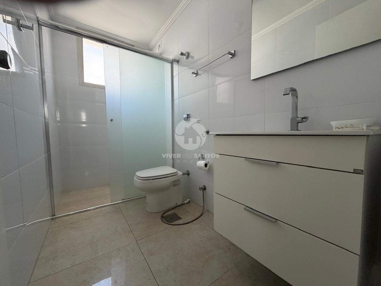 Apartamento 2 Dormitórios, 1 Vaga e Vista Permanente para o Mar no Embaré - Santos/SP em Embaré, Santos — foto 17