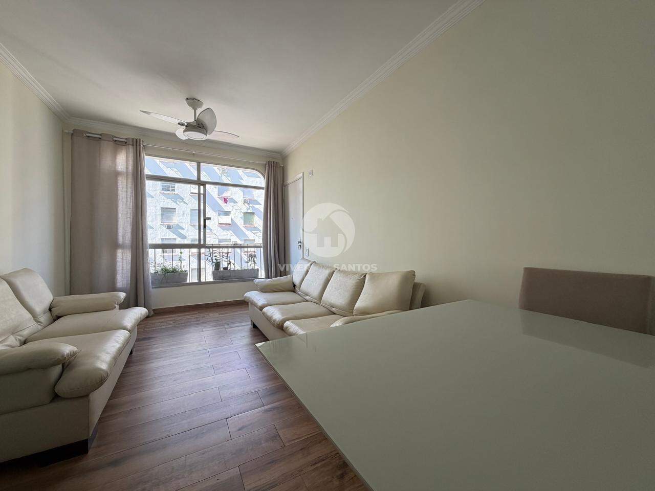 Apartamento 2 Dormitórios, 1 Vaga e Vista Permanente para o Mar no Embaré - Santos/SP em Embaré, Santos — foto 7
