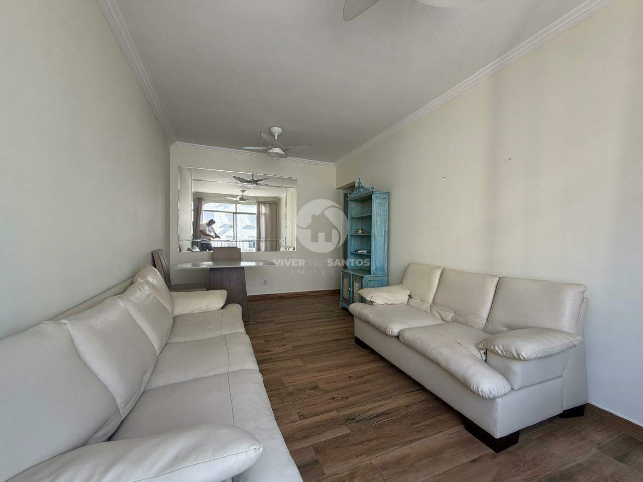 Apartamento 2 Dormitórios, 1 Vaga e Vista Permanente para o Mar no Embaré - Santos/SP em Embaré, Santos — foto 4