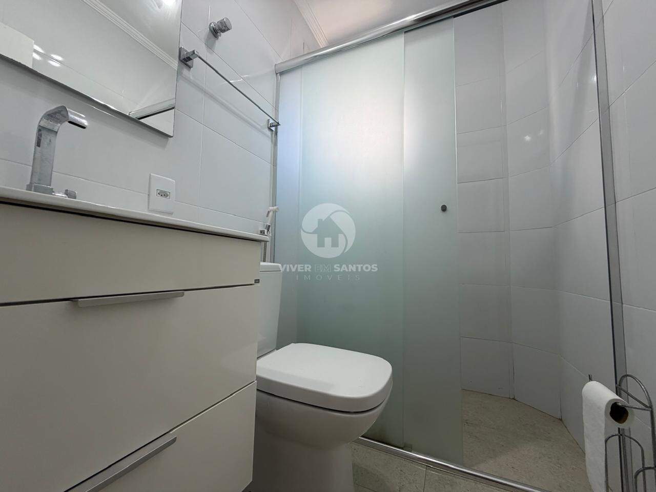 Apartamento 2 Dormitórios, 1 Vaga e Vista Permanente para o Mar no Embaré - Santos/SP em Embaré, Santos — foto 29