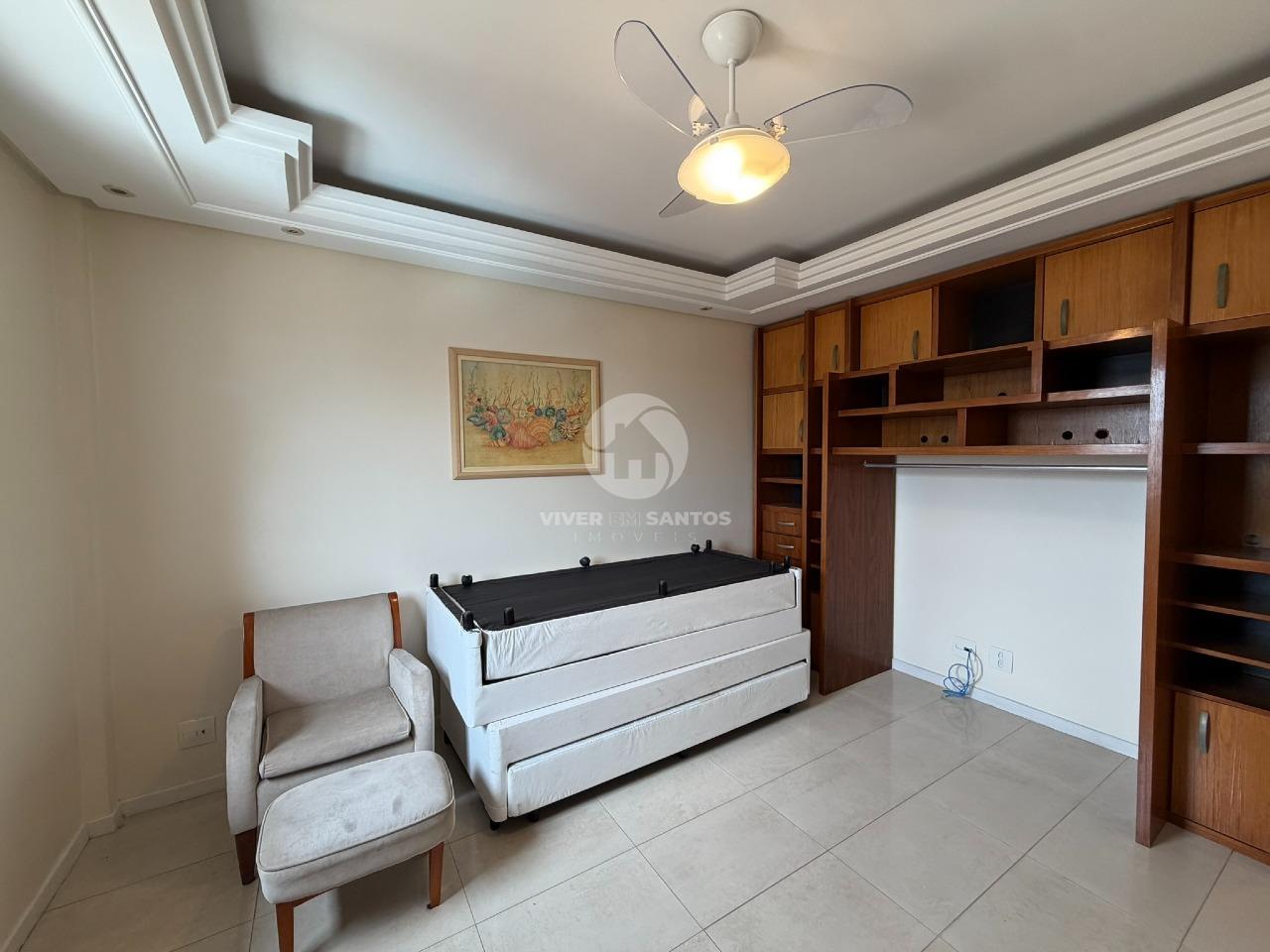 Apartamento 4 Dormitórios, 2 Suítes e 3 Vagas no Boqueirão - Santos/SP em Boqueirão, Santos — foto 12