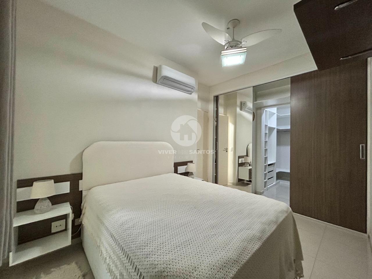 Apartamento 2 Suítes, Porteira Fechada no Castell Due Piazze - Gonzaga - Santos SP em Gonzaga, Santos — foto 9