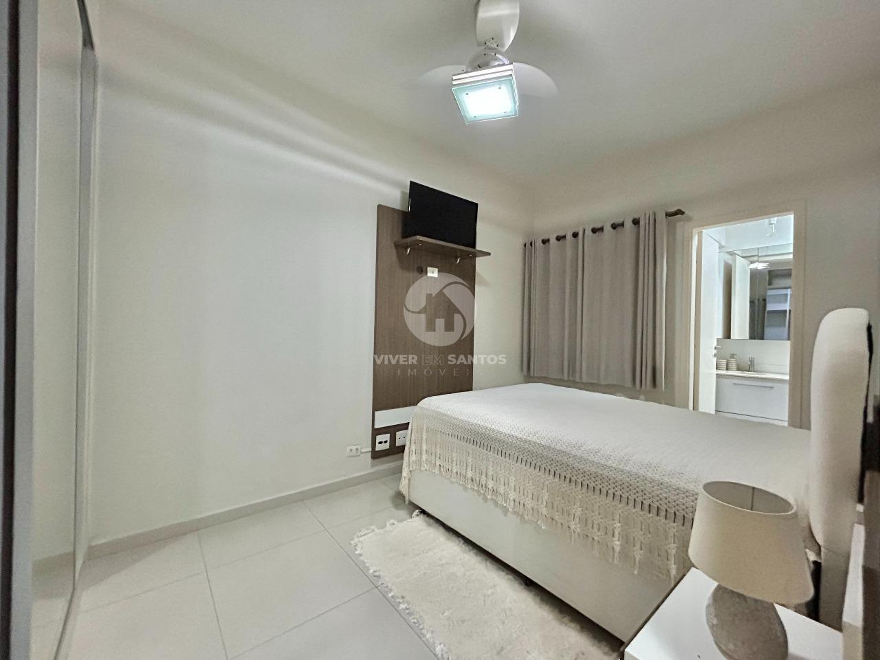 Apartamento 2 Suítes, Porteira Fechada no Castell Due Piazze - Gonzaga - Santos SP em Gonzaga, Santos — foto 11