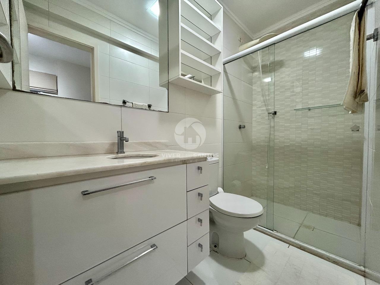 Apartamento 2 Suítes, Porteira Fechada no Castell Due Piazze - Gonzaga - Santos SP em Gonzaga, Santos — foto 19
