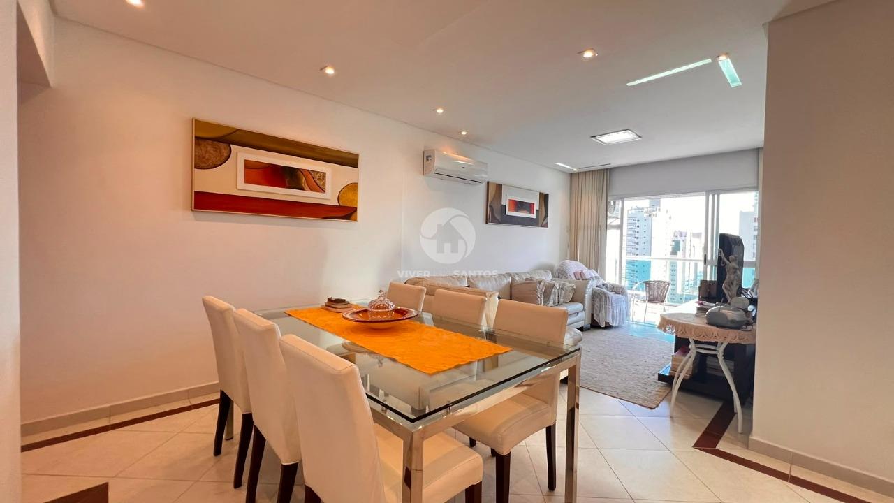 Apartamento 3 Dormitórios, 2 Vagas e Vista para o Mar no Embaré - Santos SP em Embaré, Santos — foto 4