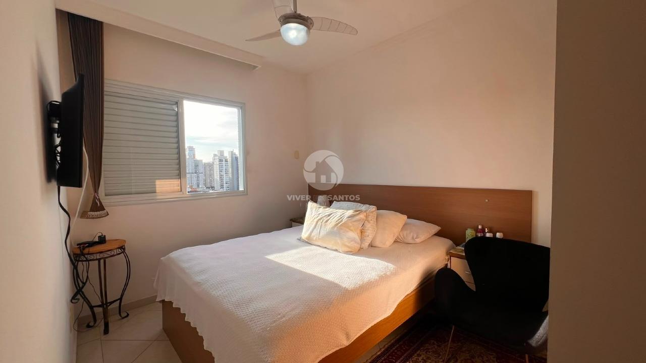 Apartamento 3 Dormitórios, 2 Vagas e Vista para o Mar no Embaré - Santos SP em Embaré, Santos — foto 16
