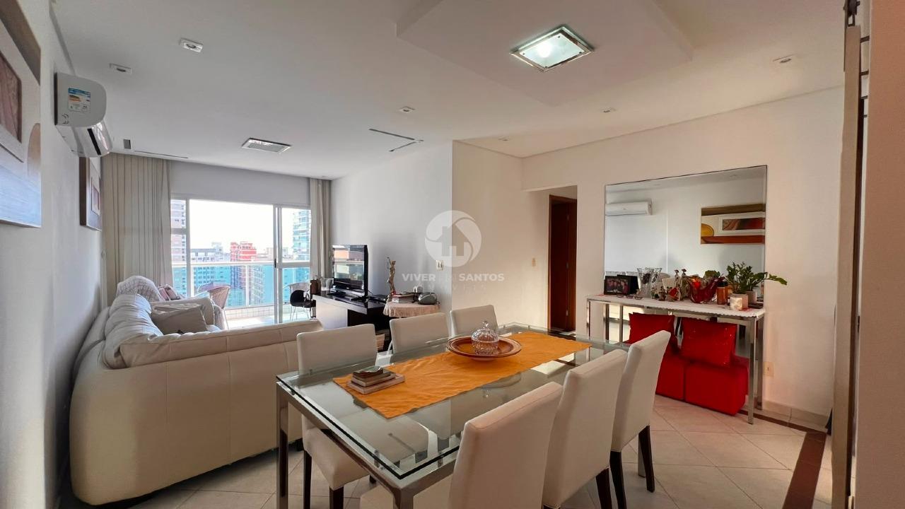 Apartamento 3 Dormitórios, 2 Vagas e Vista para o Mar no Embaré - Santos SP em Embaré, Santos — foto 7
