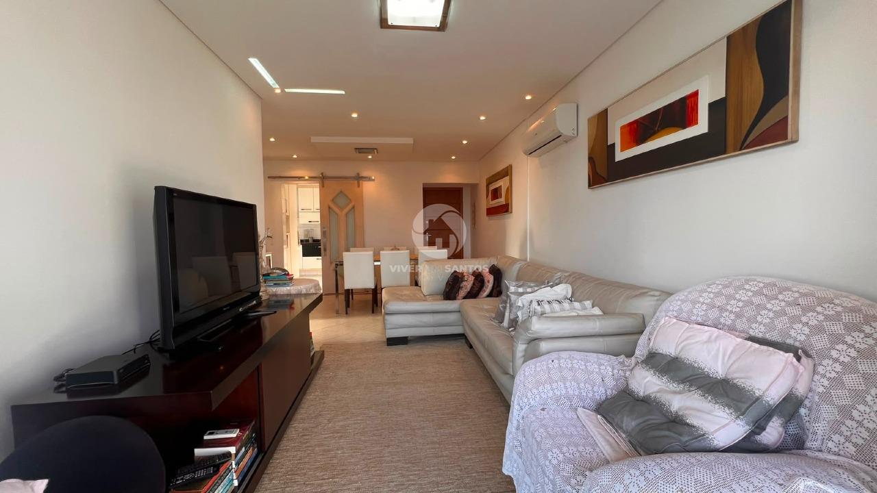 Apartamento 3 Dormitórios, 2 Vagas e Vista para o Mar no Embaré - Santos SP em Embaré, Santos — foto 5